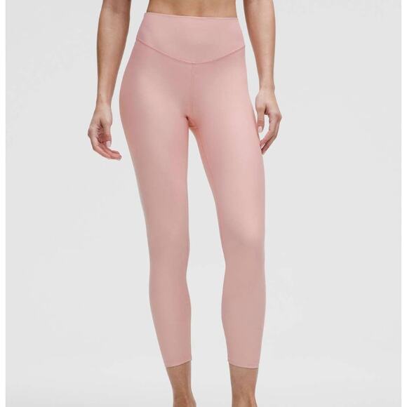 Lululemon Wunder Under Senseknit High-Rise Tight 25" Pink Haze Women's Size 4 - Picture 1 of 5